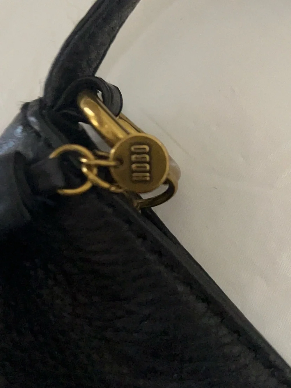 HOBO International Backpack  Purse Genuine Leather Tassel Black